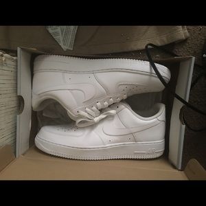 Brand new all white forces men size 12